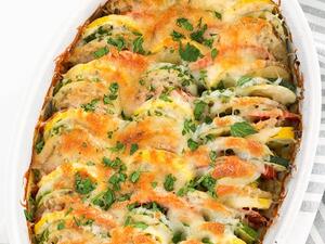 صينية الخضار بالجبن