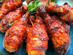 الدجاج المحمر في الفرن بصلصة البرتقال