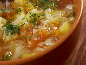 شوربة  الملفوف الصحية