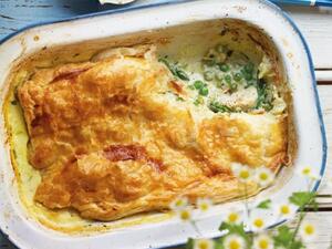  فطيرة الدجاج بالهليون