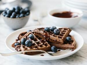 وافل الشوكولاتة السريعة