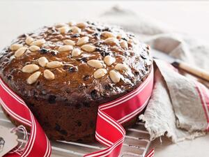 كيكة الكريسماس بالفواكه المجففة