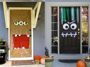 أفكار لطيفة لتزيين المدخل للهالووين أفكار لطيفة لتزيين المدخل للهالووين