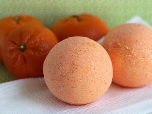 كرات البرتقال الفوارة للاستحمام