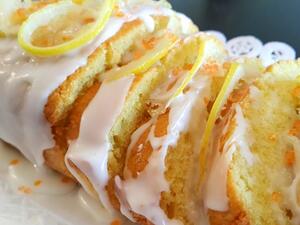 كيكة البرتقال بالفانيلا