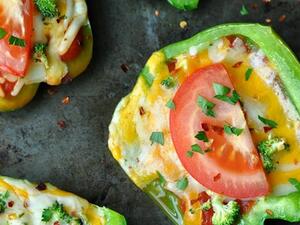 بيتزا الفلفل الحلو