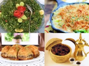 سلطة بقدونس، غراتان الخرشوف وبقلاوة سريعة   