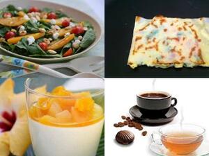  المطبقية اليمنية، باستا بالقرع والسبانخ، الباناكوتا بالمشمش