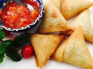 سمبوسك باللحم المفروم 