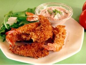 الجمبري المقلي الحار