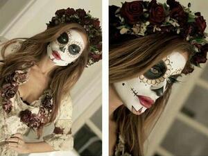 شوغرسكل ماكياج غامض للهالووين