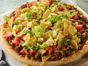 بيتزا التاكو المكسيكية الشهية 