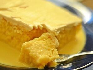 كعكة الزعفران بالحليب