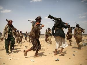 Houthi fighters in Yemen (AFP/File Photo)
