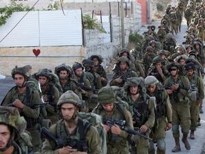 Israel Defense Forces training in the West Bank, June 17, 2014 (File-AFP)