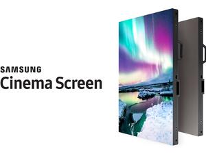 Samsung formally debuted the cinema LED screen at a series of preview demonstrations at the Cinemark Century Orleans 18 and XD Theatre.