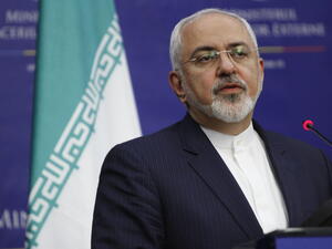 Iranian Foreign Minister Mohammad Javad Zarif speaks at the joint press conference. (Shutterstock/ File Photo)