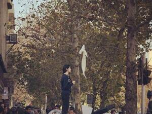 She was labeled a “symbol of defiance,” but now the Iranian activist who waved her hijab in protest last month has reportedly gone missing (Twitter)