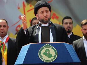 Ammar al-Hakim (C), the leader of the Islamic Supreme Council of Iraq (ISCI) political party. (AFP/ File)