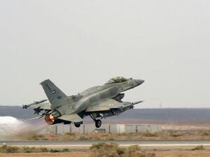 Iraqi warplanes destroys a Daesh terrorist site inside Syrian territory. (AFP/ File Photo)