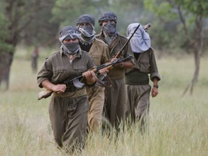 A PKK fighter at a training base in northern Iraq (AFP)