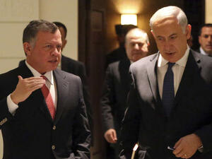  العاهل الأردني الملك عبد الله ورئيس الوزراء الإسرائيلي بنيامين نتنياهو / أرشيفية