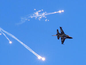Israeli warplanes have conducted many attacks on military positions in Syria's Hama province. (AFP/ File)