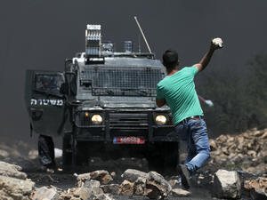 No casualties were reported among the heavily armed and armored Israeli forces. (AFP)