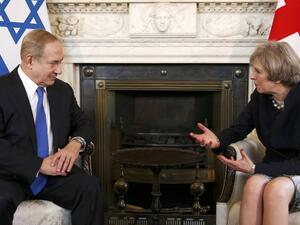 The two PMs discussed Iran among other things on Monday (Peter Nicholls/ POOL/AFP)