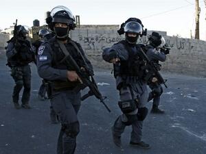 Israeli forces patrol a street in a Palestinian neighborhood in East Jerusalem. (AFP/File)