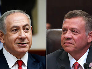 Israeli PM Netanyahu (L) and Jordanian King Abdullah. (AFP/ File)