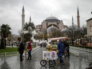 The country's representative in Turkey includes a conspicuous warning to travellers on its website (AFP / Bulent Kilic)