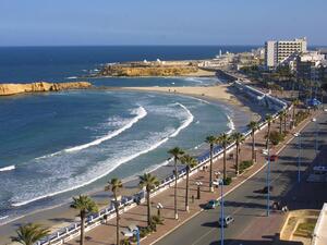 A beach in Al-Qurayysah, Saudi Arabia