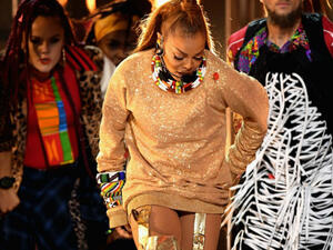 Nasty singer makes electrifying return to the stage at 52 after first baby and split from Muslim husband (Source: ETHAN MILLER - GETTY IMAGES NORTH AMERICA - AFP)