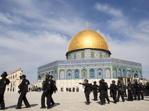 Palestinians are routinely denied access to the Al-Aqsa compound due to Israeli settlers visiting the site. (AFP/File)