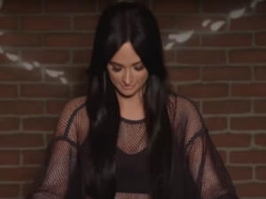 Kacey Musgraves appeared in the latest edition of "Jimmy Kimmel Live's" Mean Tweets alongside Rascal Flatts and other country stars. (Source: Jimmy Kimmel Live - Youtube)