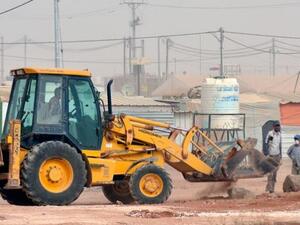 Syrian labourers are seen at Zaatari camp earlier this year. The majority of these workers are reluctant to join the formal labour market, officials have said. (JT)