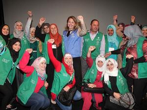 Thirty women have graduated from a training course implemented through the Water Smart Homes, which is one of the projects implemented by the Millennium Challenge Account Jordan. (Facebook/Millennium Challenge Account Jordan)