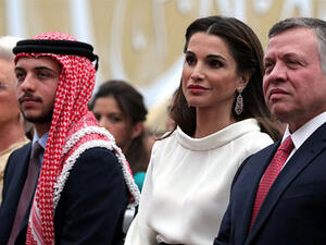 King Abdullah II (R) and Queen Rania of Jordan. (AFP/ File)