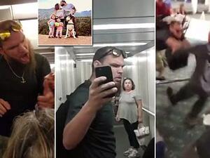 Fight erupts after man punches deaf couple dog and pregnant woman (Twitter)