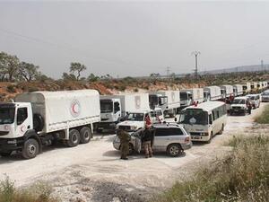 At Least 80 Jordanian trucks are still waiting for the green light to enter Iraqi's broader. (AFP/ File Photo)