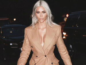 New do! Kim Kardashian dyed her hair a silvery blonde back in September (Source: @kimkardashian - Instagram)