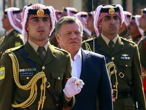 Jordan's King Abdullah celebrates the 100th anniversary of the Arab Revolt in the capital Amman (AFP)