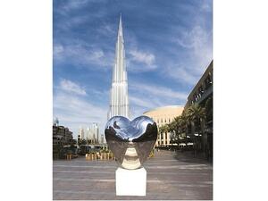 'LOVE ME' Sculpture by Richard Hudson at The Dubai Mall.