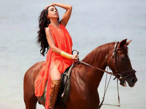 The lebanese star has recently released a Saudi song titled 'Tetwaqaa' (Do You Expect?) that gained success (Source: @laylaiskandar - Twitter)