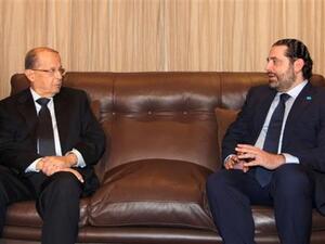 President Michel Aoun has asked PM to continue leading his cabinet until a new government can be drawn up.  (AFP/File)