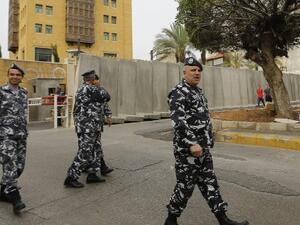 Lebanese security forces stand guard outside Saudi Embassy in Beirut's Hamra district. (AFP/ File)