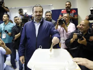 Lebanese Prime Minister Saad Hariri in a jubilant mood (AFP/ File Photo)