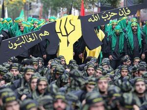 Members of Lebanon's movement Hezbollah parading during Ashura commemorations in a southern Beirut. (AFP/ File)