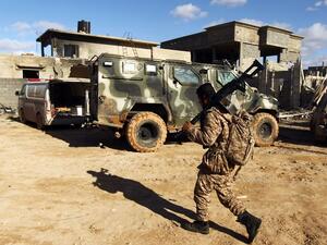 Member of a military unit linked to Khalifa Haftar (AFP)